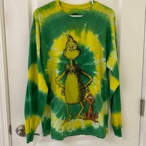 Grinch and Max long sleeve tie due t shirt size Medium